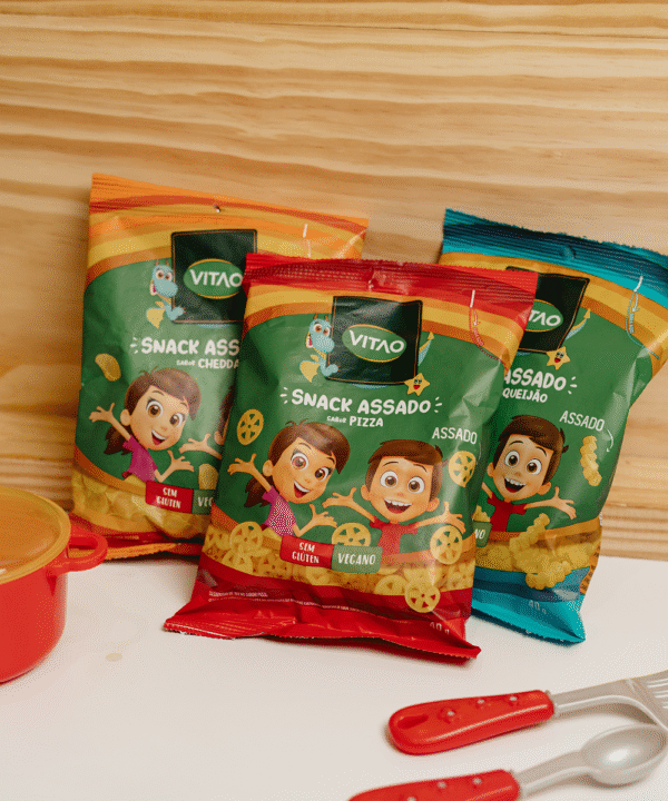 Snack Kids Assado e Vegano Sabor Cheddar - Imagem 2