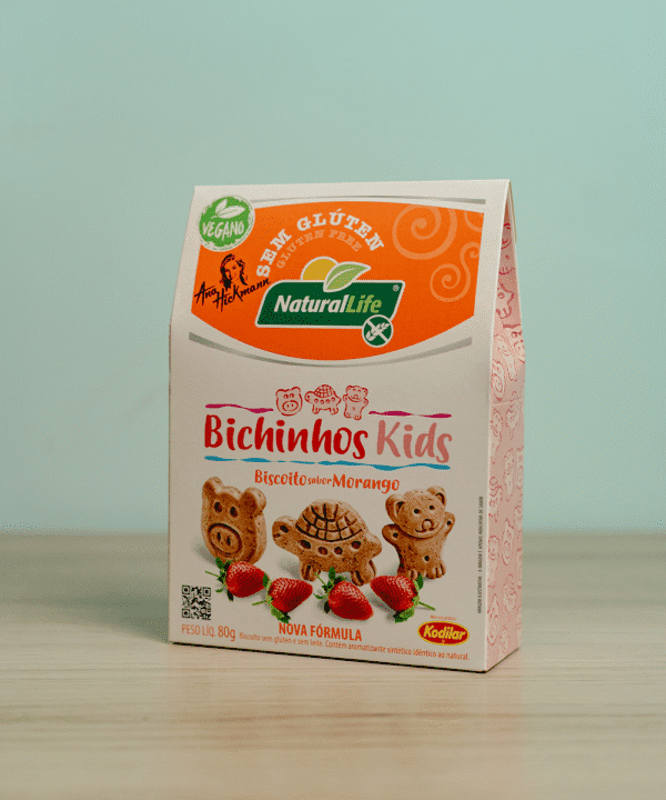 Biscoitinho Bichinhos Kids de Morango