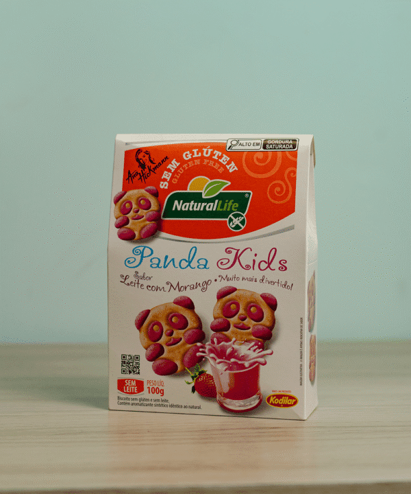 Biscoitinho Panda Kids de Morango