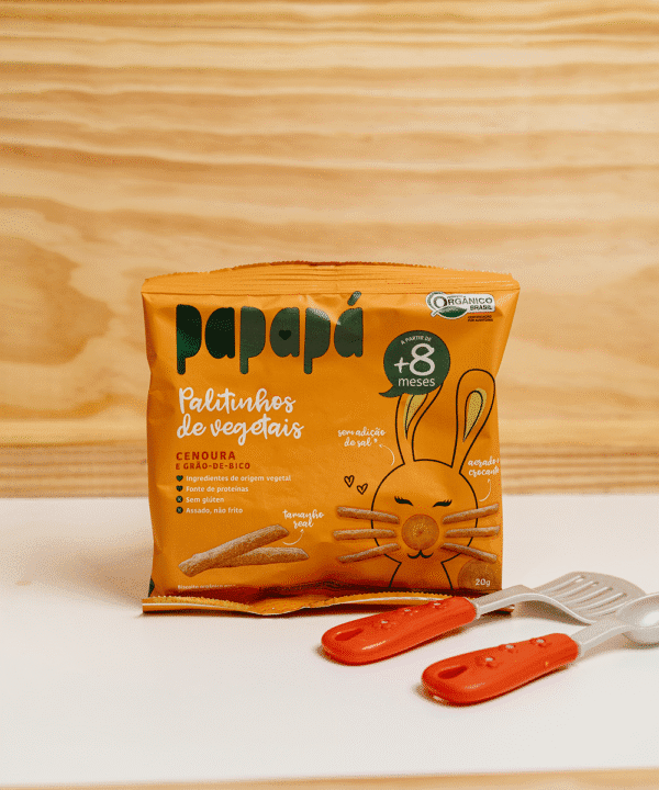 Biscoito Infantil Palitinhos de Cenoura