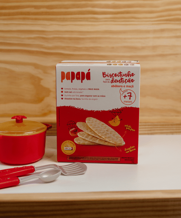 Biscoito Infantil de Maçã e Abóbora