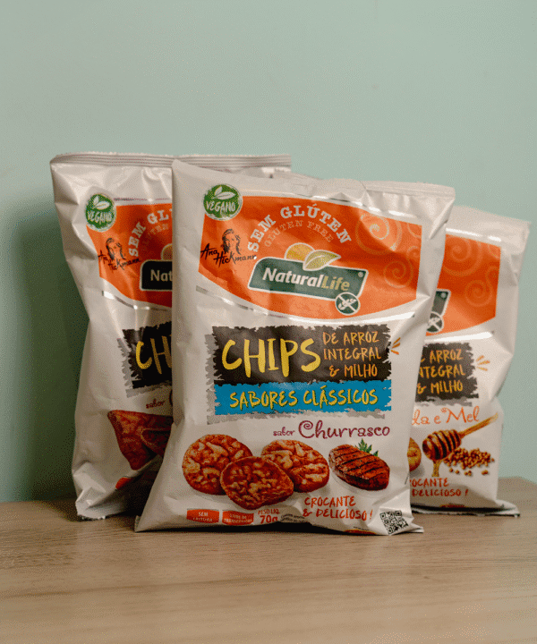 Chips de Arroz Integral e Milho