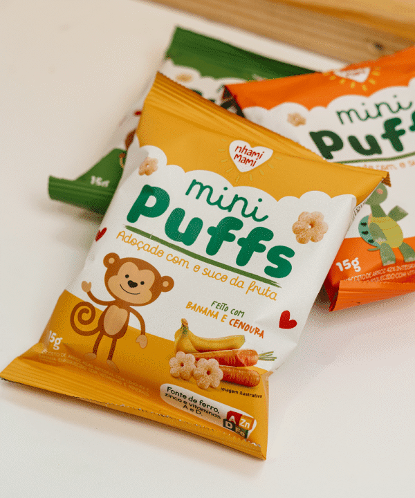 Mini Puffs Banana e Cenoura
