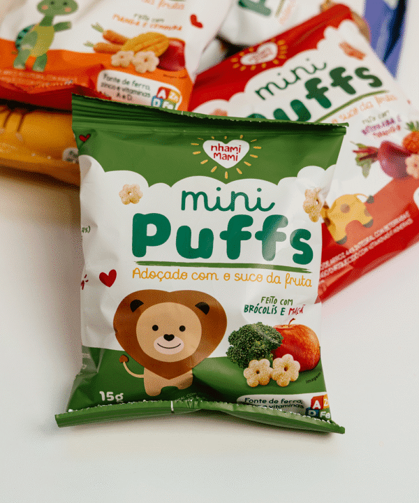 Mini Puffs Brócolis e Maçã