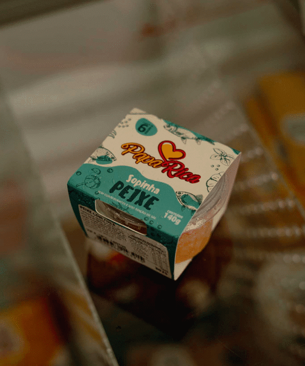 Sopinha de Peixe com fubá e agrião